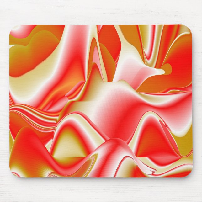 Liebe und Gold Abstrakt 3D Rainbowart Mousepad (Vorne)