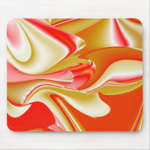 Liebe und Gold Abstrakt 3D Rainbowart Mousepad