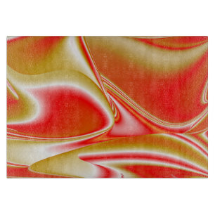 Liebe und Gold Abstrakt 3D Rainbowart Schneidebrett