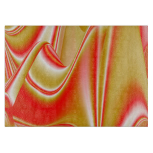 Liebe und Gold Abstrakt 3D Rainbowart Schneidebrett
