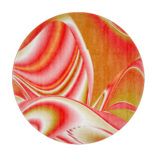 Liebe und Gold Abstrakt 3D Rainbowart Schneidebrett