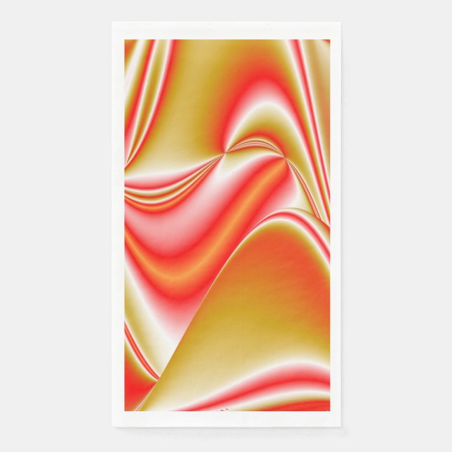 Liebe und Gold Abstrakt 3D Rainbowart Serviette (Vorderseite)