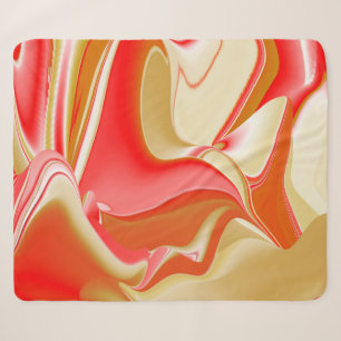 Liebe und Gold Abstrakt 3D Rainbowart Sherpadecke