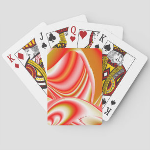 Liebe und Gold Abstrakt 3D Rainbowart Spielkarten