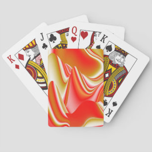 Liebe und Gold Abstrakt 3D Rainbowart Spielkarten