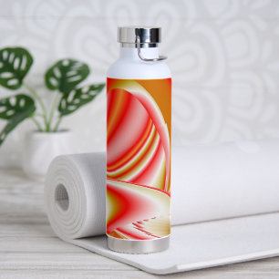Liebe und Gold Abstrakt 3D Rainbowart Trinkflasche