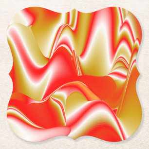 Liebe und Gold Abstrakt 3D Rainbowart Untersetzer