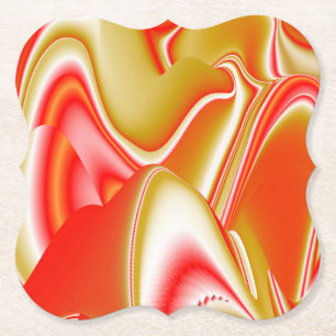 Liebe und Gold Abstrakt 3D Rainbowart Untersetzer