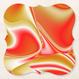 Liebe und Gold Abstrakt 3D Rainbowart Untersetzer