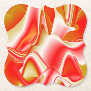 Liebe und Gold Abstrakt 3D Rainbowart Untersetzer