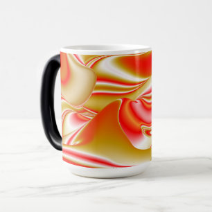 Liebe und Gold Abstrakt 3D Rainbowart Verwandlungstasse