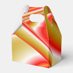 Liebe und Gold Abstrakt 3D Regenbogenkunst Geschenkschachtel