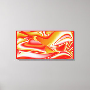 Liebe und Gold Abstrakt 3D Regenbogenkunst Leinwanddruck