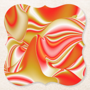 Liebe und Gold Abstrakt 3D Regenbogenkunst Untersetzer