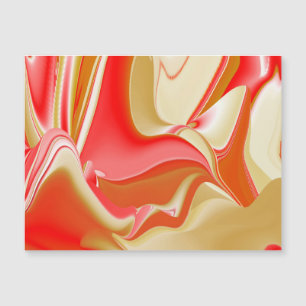 Liebe und Gold Abstrakte 3D-Rainbowart-Magnetkarte Magnetkarte