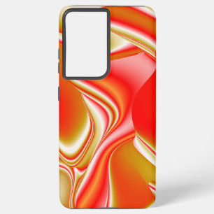 Liebe und Gold Abstrakte 3D Regenbogenkunst Samsung Galaxy Hülle