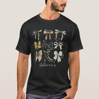 Liebe und Güte Coquette Bow Christlich Faith Bib T-Shirt