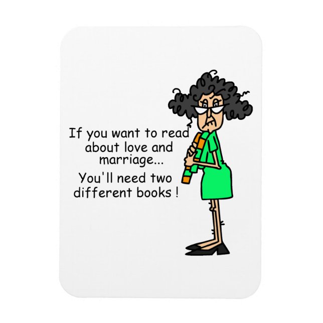 Liebe-und Heirat-Spaß Magnet (Vertikal)