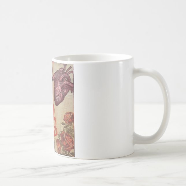 Liebe und Herz Kaffeetasse (Rechts)
