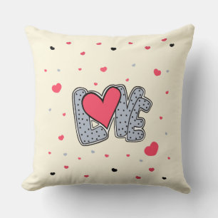 Liebe und Herz Kissen