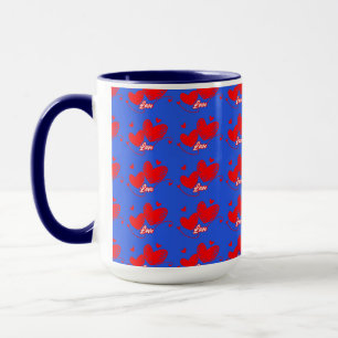 Liebe und Herz romantisches Design Tasse