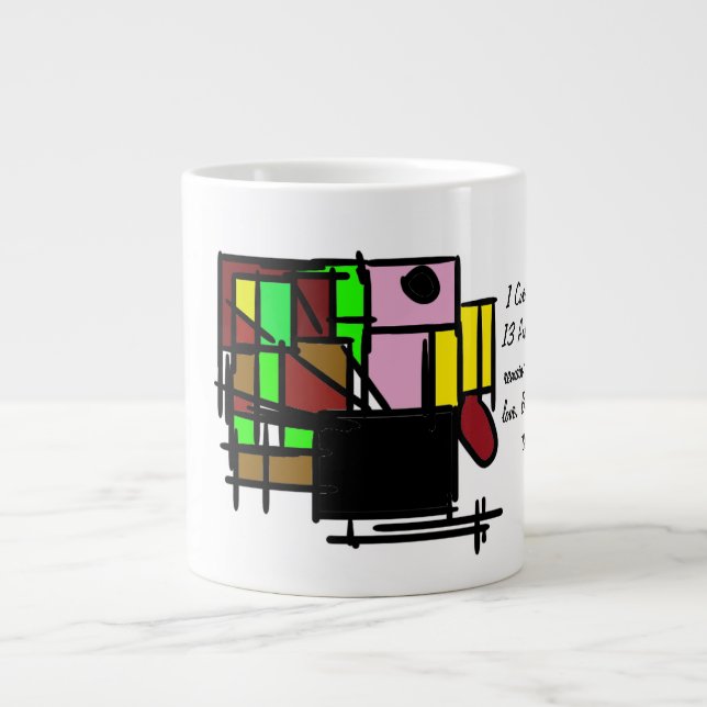 Liebe und Hoffnung Jumbo-Tasse (Vorderseite)