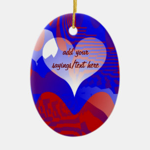 Liebe und Hoffnung Keramik Ornament