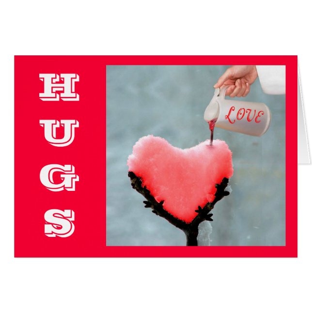 Liebe- und Huggcard ausschütten (Vorderseite (Horizontal))