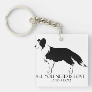 Liebe und Hund Schlüsselanhänger