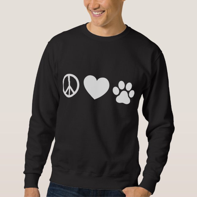 Liebe und Hunde Sweatshirt (Vorderseite)