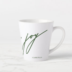 Liebe und Joschschrift Grüner Name Weihnachtsfeier Milchtasse