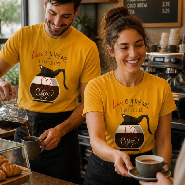 Liebe und Kaffee Alberner T - Shirt (Von Creator hochgeladen)