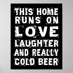 Liebe und kaltes Bier Poster