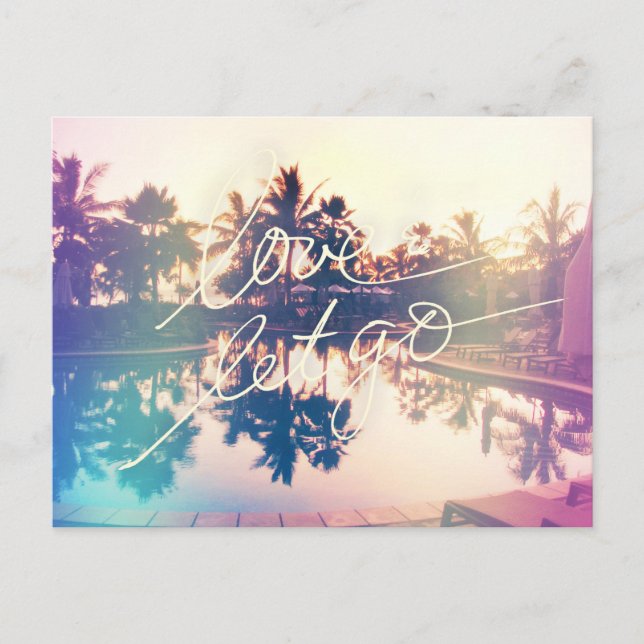 Liebe und Lass Go Postkarte (Vorderseite)