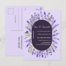 Liebe und Lavendel | Brautparty zur Ausführung des Postkarte