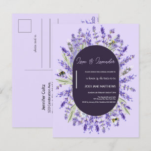 Liebe und Lavendel Brautparty zur Ausführung des Postkarte