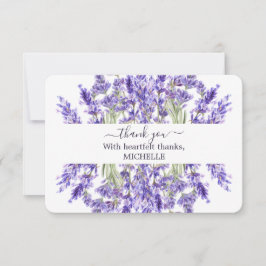 Liebe und Lavendel | Elegant Bridal Dankeschön Kar Dankeskarte