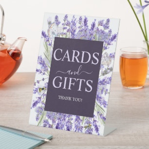 Liebe und Lavendel   Elegante Blumenkarten & Gesch Sockelschild