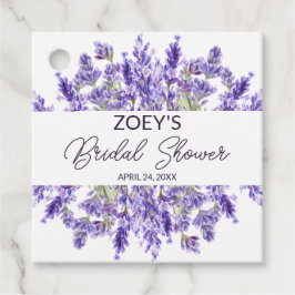 Liebe und Lavendel | Elegantes florales Brautparty Geschenkanhänger