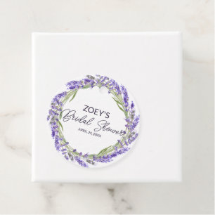 Liebe und Lavendel   Elegantes florales Brautparty Geschenkanhänger
