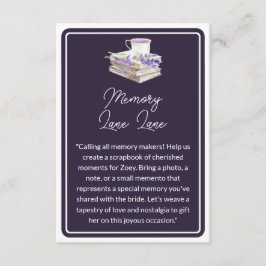 Liebe und Lavendel | Speicherleitung Begleitkarte