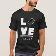 Liebe und lebe Eishockey Sportfan benutzerdefinier
