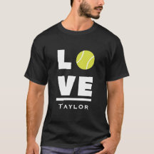 Liebe und lebe Tennis Sportfan benutzerdefinierter