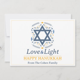 Liebe und Licht | Collage aus Hanukkah-Foto Feiertagskarte