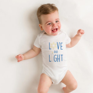 Liebe und Licht Hannukah Baby Strampler