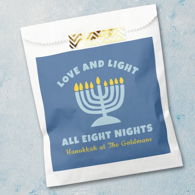 "Liebe und Licht" Jüdische acht Nächte in Hanukkah Geschenktütchen (Von Creator hochgeladen)