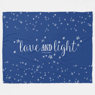 Liebe und Light Stars Urlaub Vlieses Leder Fleecedecke