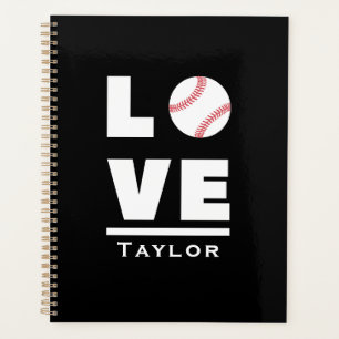 Liebe und Live Baseball Sportfächer Individuelle N Planer