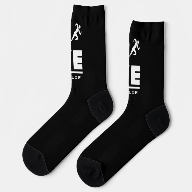 Liebe- und Live-Leichtathletik-Track- und Field-Sp Socken (Linkes Detail)