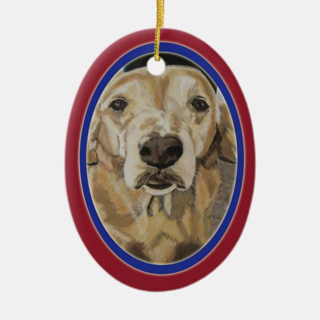 Liebe und Loyalität Keramik Ornament (Vorne)